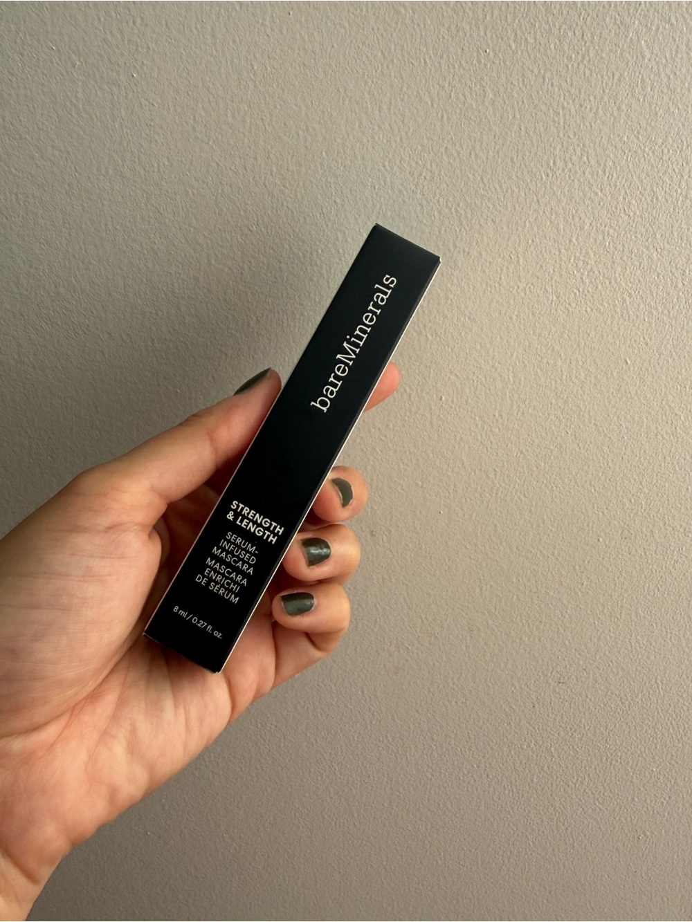bareMinerals Strength & Length Serum-Infused Mascara — Black